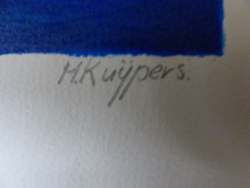 H.Kuijpers,zeefdruk op papier,Handgesigneerd,Drograti, kopen? Bied vanaf 60!