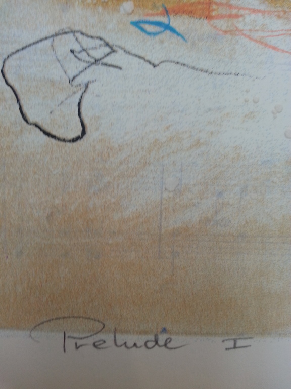Ron van der Werf, zeefdruk op papier, titel:" Prelude I" kopen? Bied vanaf 40!