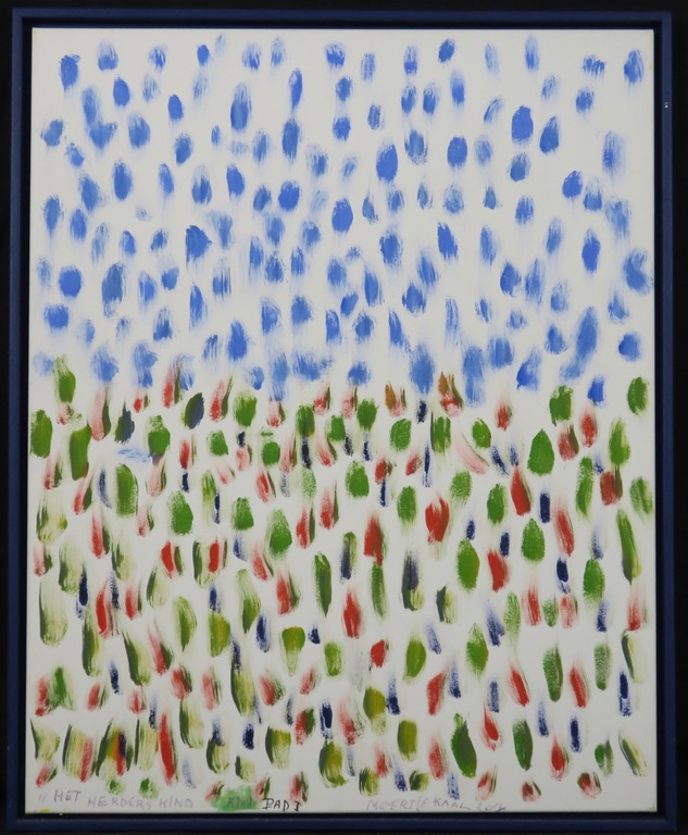 Meertje Kaal: Acryl op doek, Het herders kind - Ingelijst (Groot) verkocht voor € 87!