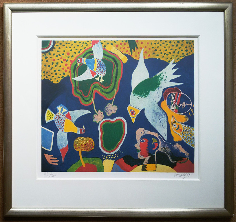 Corneille - Vogels, gesigneerde en genummerde artprint (mooi ingelijst, groot) kopen? Bied vanaf 250!