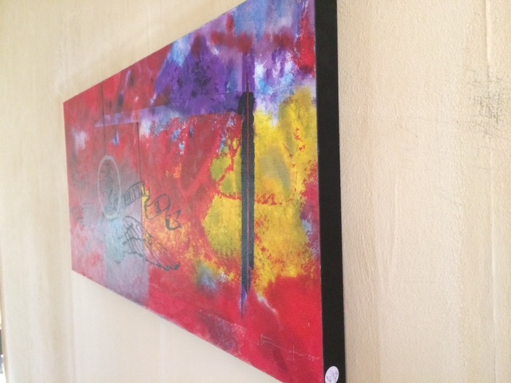 Piotr Konkel Fraaie zeefdruk op paneel ZT R8 kopen? Bied vanaf 79!