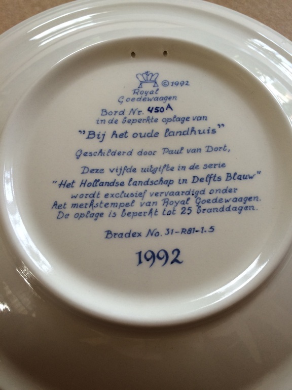 Wandbord 'Bij het oude landhuis' door paul van dort kopen? Bied vanaf 10!