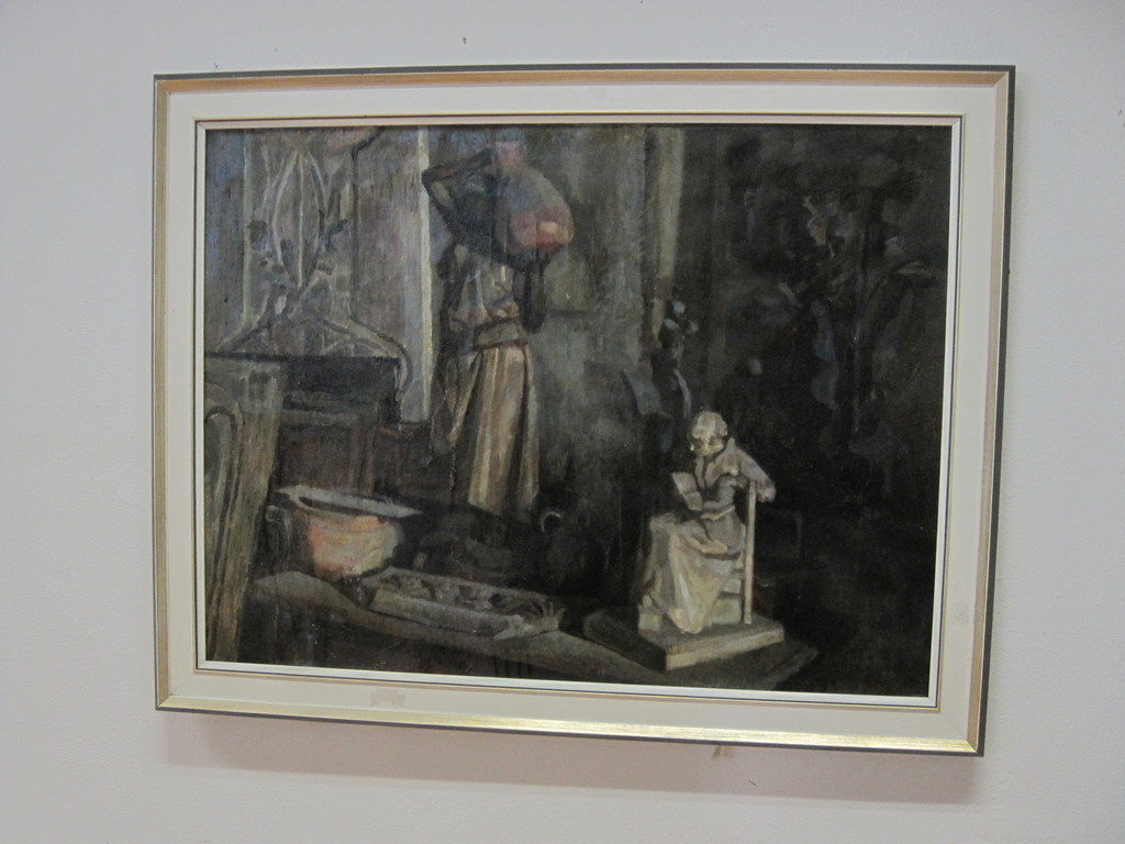 Jac.Redelaar 1871-1951 olieverf "Stilleven met oosterse sculptuur" 1940 kopen? Bied vanaf 1!