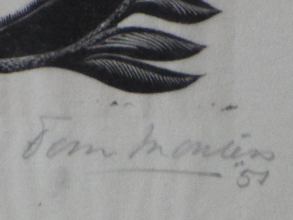 Fons Montens, Vrouw met bloem, Kopergravure kopen? Bied vanaf 1!