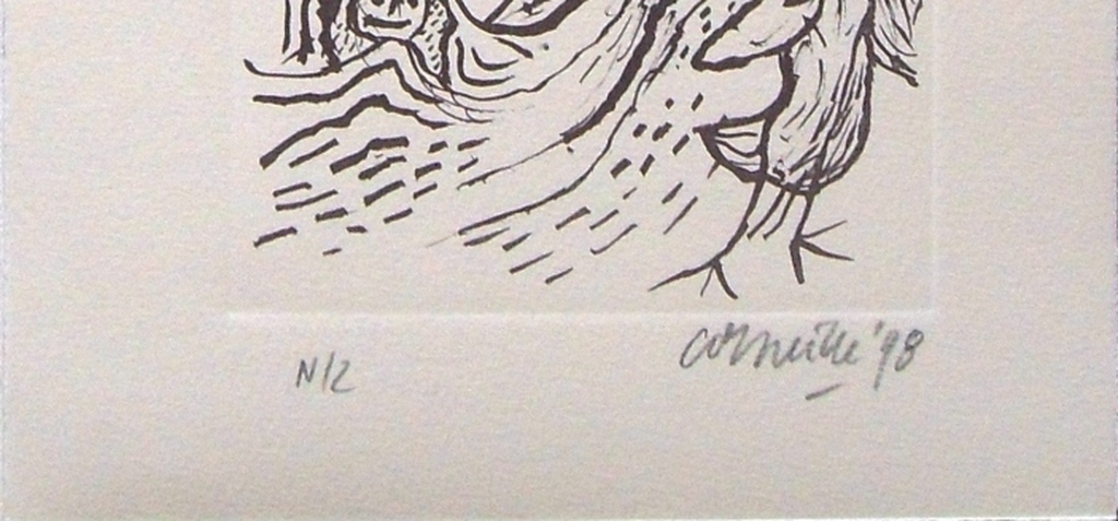 Corneille : stormvogel,zee en golven (mooie ets) kopen? Bied vanaf 1!