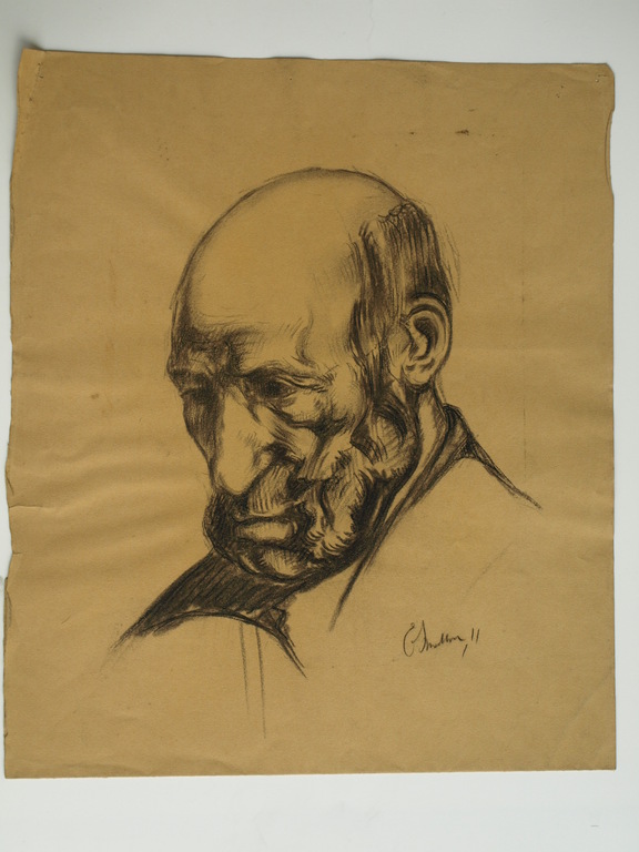 Onduidelijke signatuur : Tekening , Portret man – ca 1911  kopen? Bied vanaf 1!