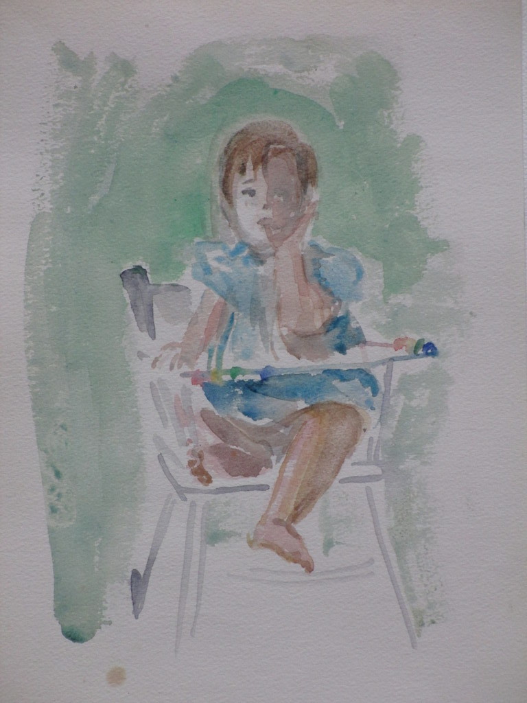 Hannie Bouman, Kinderportretten, 6 Aquarellen kopen? Bied vanaf 1!