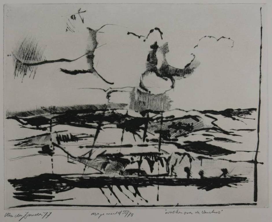 Frits van der Zander: Droge naald, Wolken verkocht voor € 70!