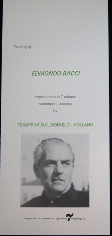 Edmondo Bacci: Zeefdruk op katoenzijde, With the Season's Greetings kopen? Bied vanaf 1!