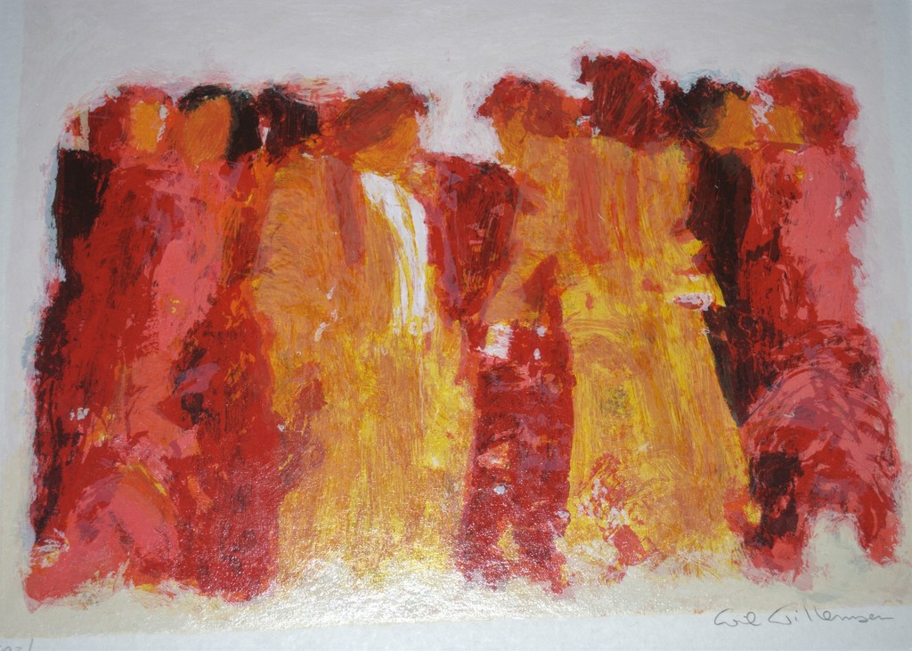 Perfect ingelijste zeefdruk IN NIEUWSTAAT kopen? Bied vanaf 35!