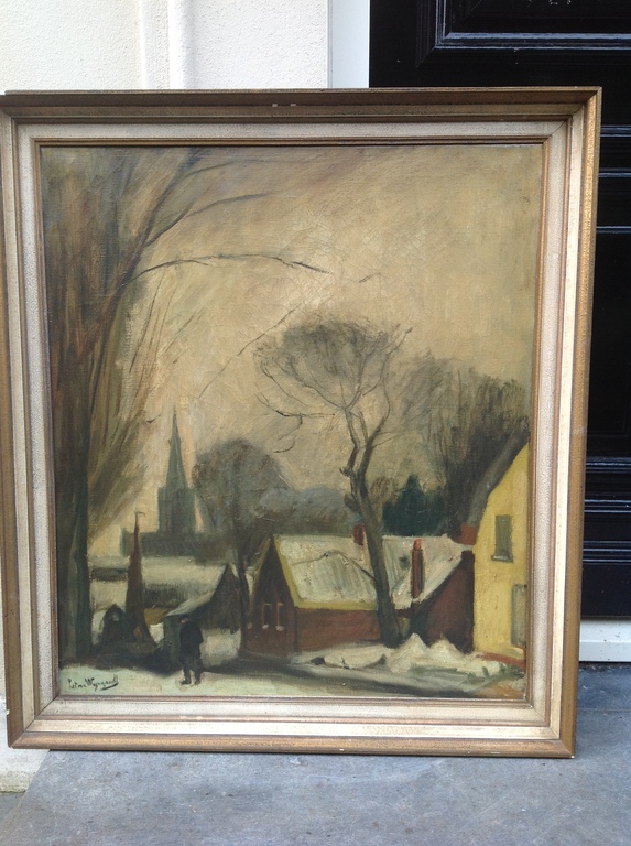 Piet van Wijngaerdt, Abcoude in winter&nbsp; kopen? Bied vanaf 400!