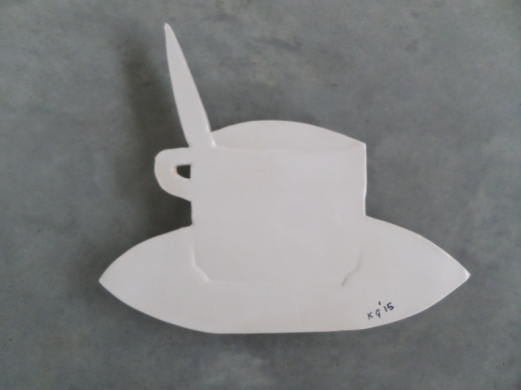 Klaas Gubbels, Geglazuurd keramisch multiple, Koffiekopje verkocht voor € 175!