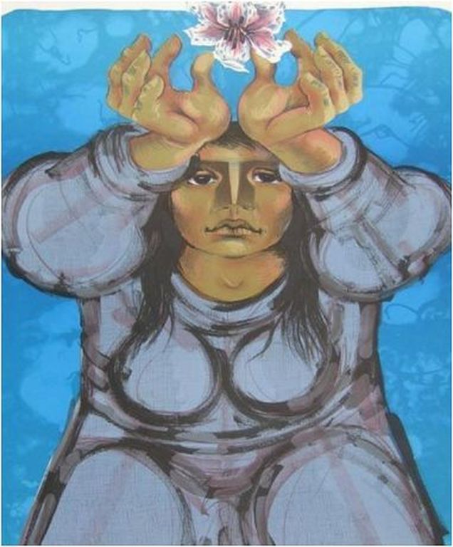 Jorge Dumas - The Offering - handgesigneerde lithografie - oplage 300 ex. kopen? Bied vanaf 1!