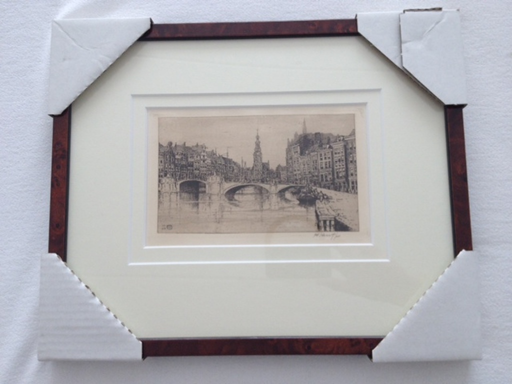 Herman Heuff ets Amsterdam in nieuwstaat. verkocht voor € 40!