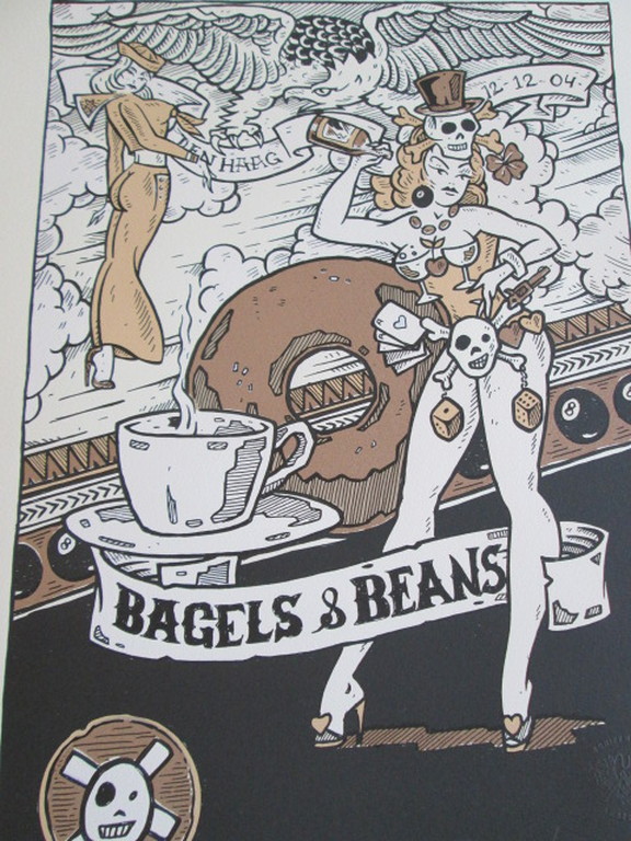 HENK SCHIFFMACHER TATTOO ZEEFDRUK HANDGESIGNEERD verkocht voor € 50!