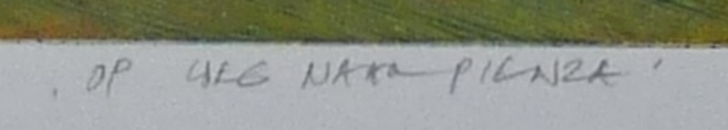 Elmar Gille, Reliëfdiepdruk, Op weg naar Pienza,  kopen? Bied vanaf 45!