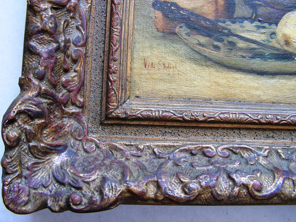 Viola Steulink - Olie op doek - stilleven met fruit etc. ca 1920 kopen? Bied vanaf 100!