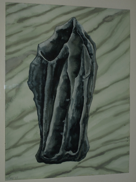 MAREIKE GEYS – Aquarel – Rots – Gesigneerd & ingelijst – 1995 verkocht voor € 75!
