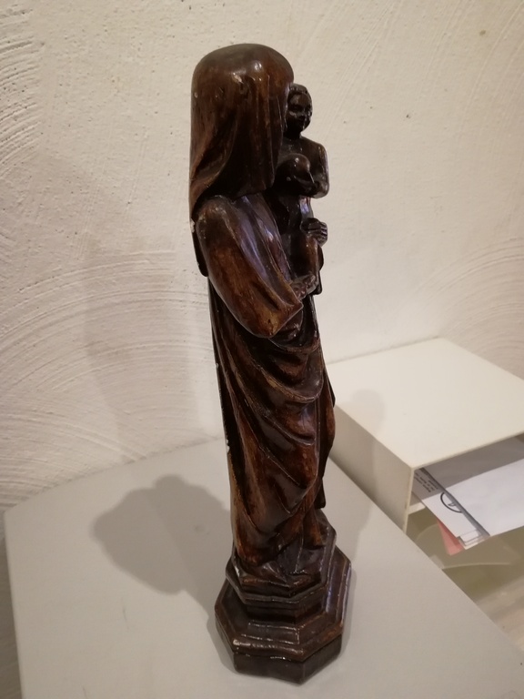 prachtig antiek Maria beeld met kind - ca 1900 kopen? Bied vanaf 10!