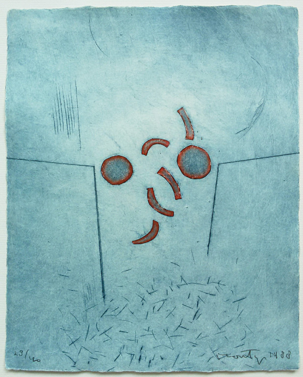Jan Montyn - Pendant, aquatint etsen (mooi ingelijst) kopen? Bied vanaf 170!