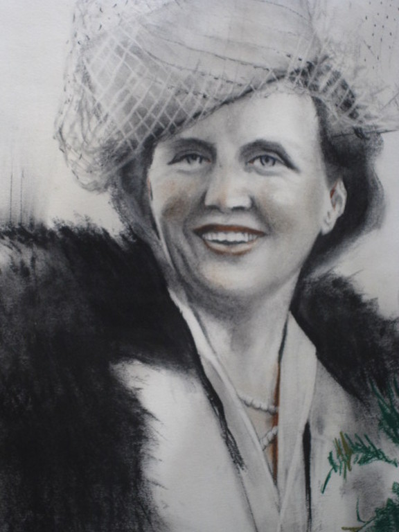 Aparte grote Pasteltekening van Koningin Juliana door Jan vd Linde Jr. 1887-1956 kopen? Bied vanaf 1!