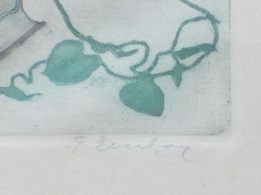 Frans Everbag, Akkerwinde in Chinese vaas met boek, Kleurets kopen? Bied vanaf 110!