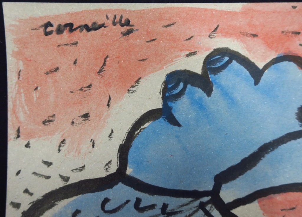 Corneille: Originele Gouache met Fotocertificaat - Zeemeermin kopen? Bied vanaf 350!