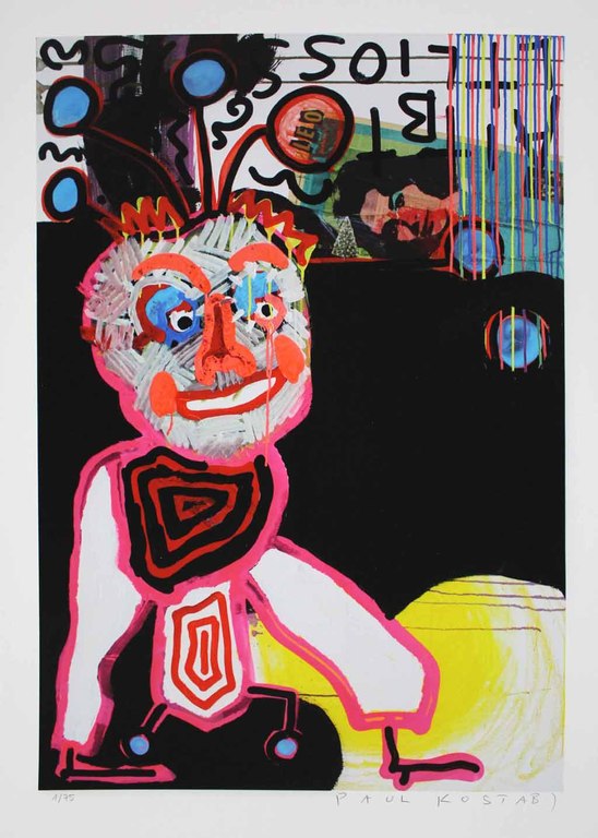 PAUL KOSTABI - HEADING TO MIAMI- Giclée - gesigneerd en genummerd - oplage 75 kopen? Bied vanaf 1!