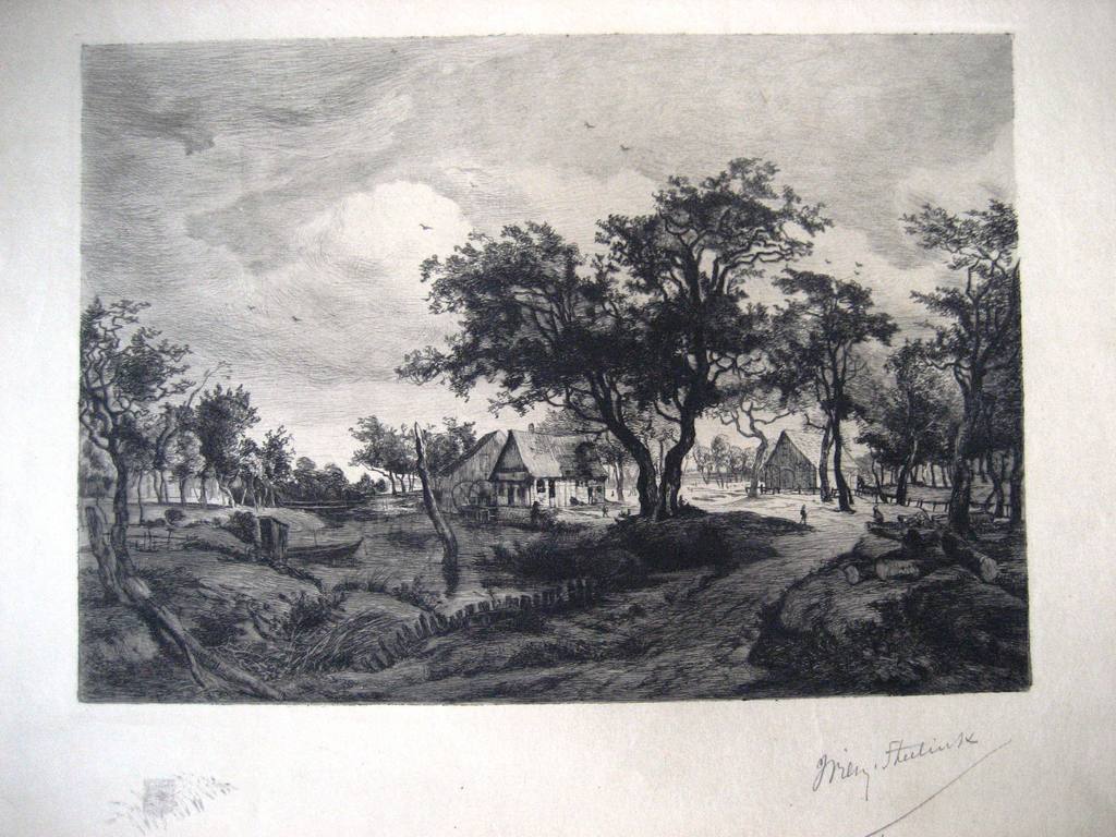 Originele, gesigneerde ets van Willem Steelink (1856-1928) kopen? Bied vanaf 20!