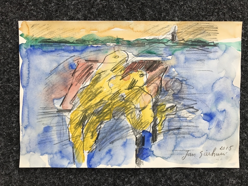 Jan Sierhuis ingekleurde litho 2015 kopen? Bied vanaf 1!