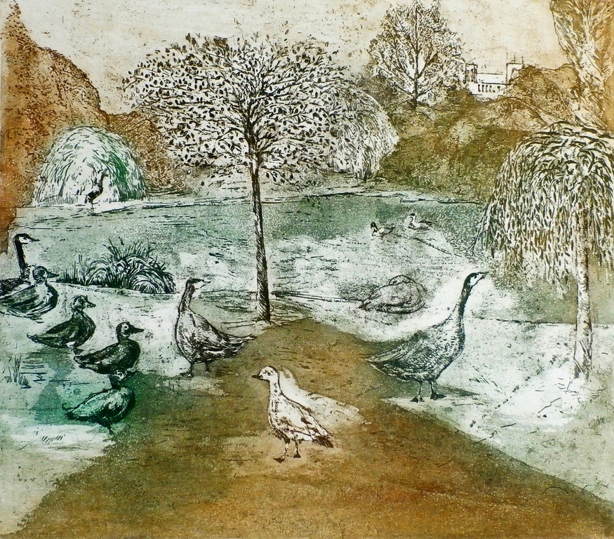 Onbekende kunstenaar - ets: The new arrival St Jame's Park kopen? Bied vanaf 1!