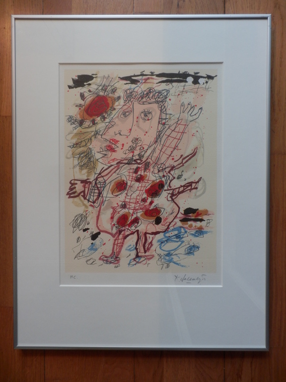 KEES SALENTIJN Kleurenlitho CABEZAS INGELIJST verkocht voor € 85!