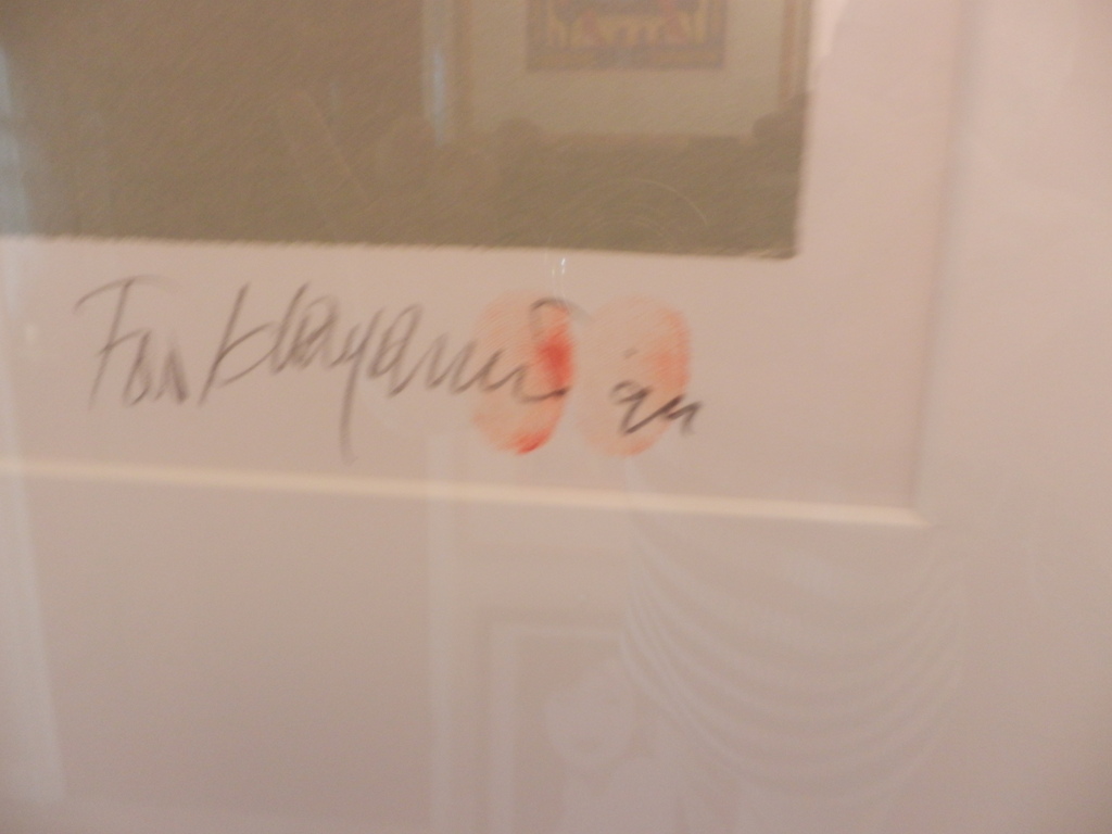 FON KLEMENT Boardsnede  CASCATELLE ROUGE uit 1994 INGELIJST kopen? Bied vanaf 275!