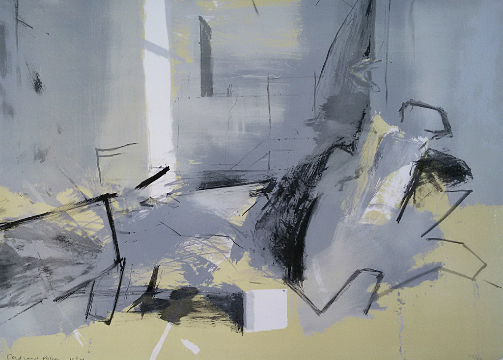 Gerbrand Volger - Abstracte voorstelling, litho (gemonteerd, groot) kopen? Bied vanaf 1!