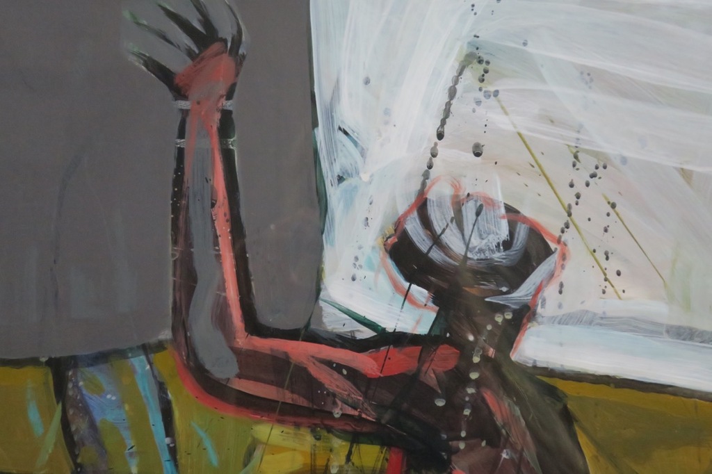 Theo Bruggink: Acryl op papier, Het baken - Ingelijst kopen? Bied vanaf 20!