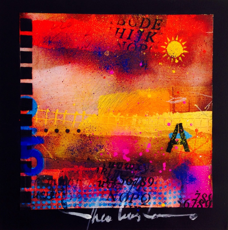 Theo koster, gemengde techniek, never land kopen? Bied vanaf 1!