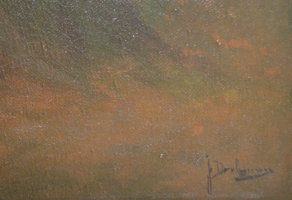 J.H. Doeleman (1848-1913): Boslandschap - olieverf op linnen - gesigneerd kopen? Bied vanaf 89!