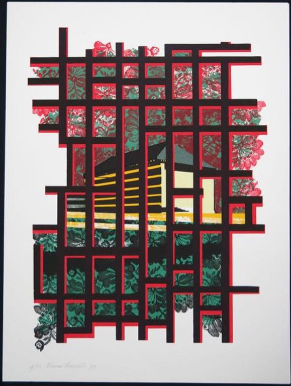 Marcel Doorduin: Zeefdruk, Abstracte compositie kopen? Bied vanaf 1!