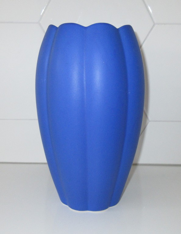D. Dinis - Azuurblauwe vaas pompoenvorm kopen? Bied vanaf 1!