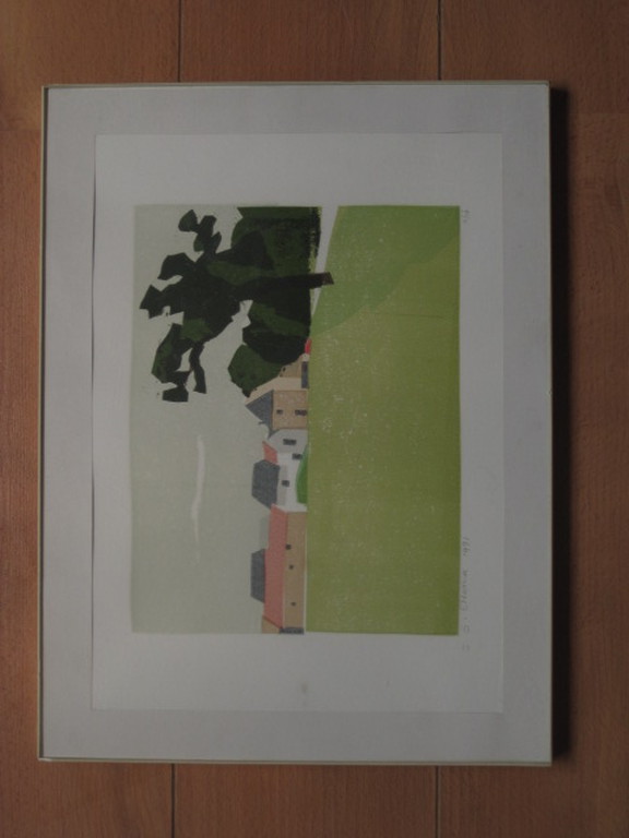 Gerard Ettema ( 1931- ) kleine oplage  litho "Hollands landschap" gesigneerd  kopen? Bied vanaf 1!