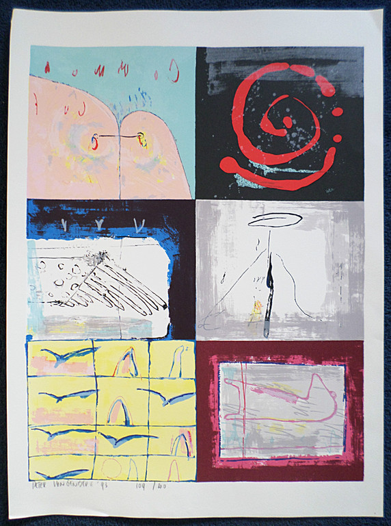 Peter Langenberg - Zonder titel, zeefdruk kopen? Bied vanaf 35!