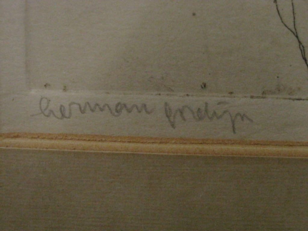 Herman Gordijn (1936-) eigen druk ets 1963 "vrouw" handgesigneerd  kopen? Bied vanaf 1!