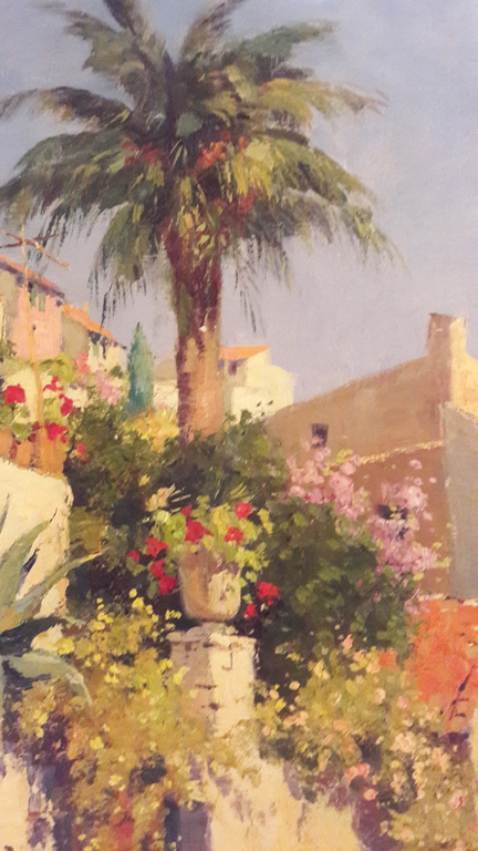 A.J. Zwart, Zonnig straatje, olie op doek 60x50cm kopen? Bied vanaf 300!