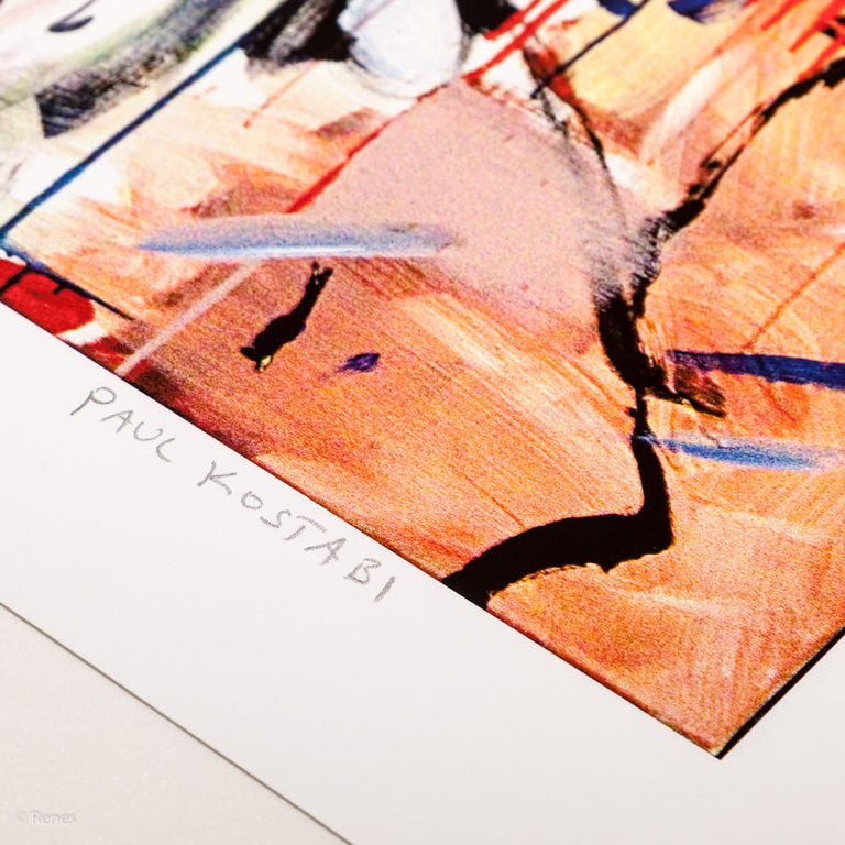 Paul Kostabi 'Fine Tooth', giclée, oplage 75, gesigneerd kopen? Bied vanaf 50!