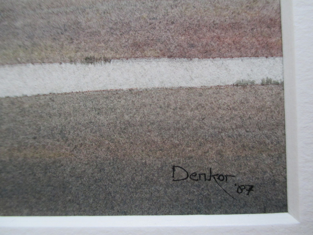 Denkor, aquarel 1987 kopen? Bied vanaf 35!