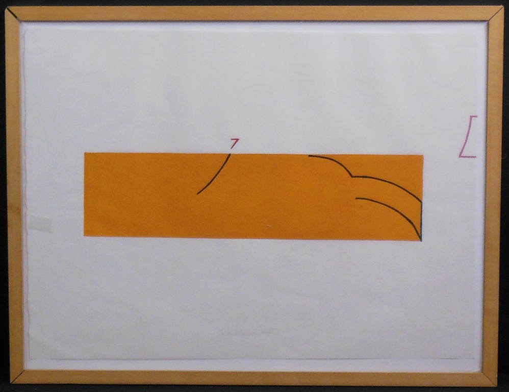 Cees Andriessen: Lino, Zonder titel -Ingelijst verkocht voor € 45!