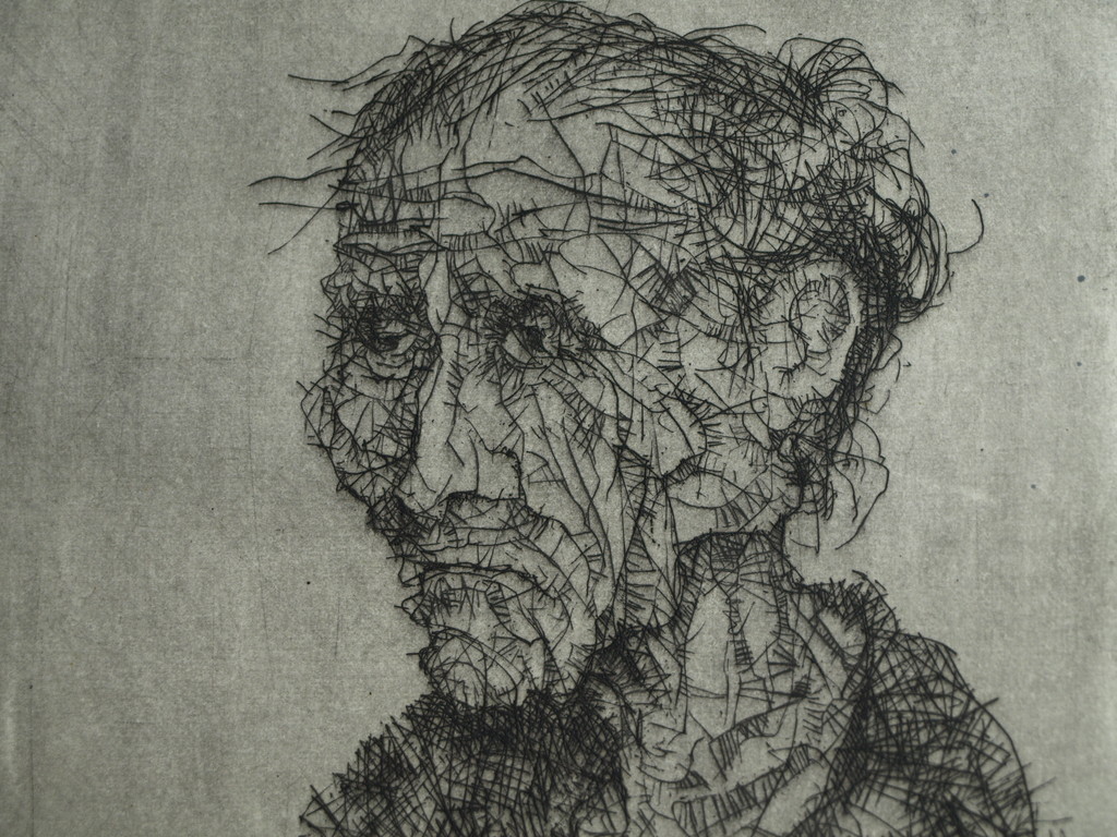 Onbekend : Ets - Vrouwenportret – Gesigneerd – Joodse kunstenaar? - 1964 kopen? Bied vanaf 1!