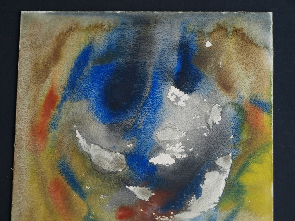 Gerard Schäperkötter : Gouache,  Compositie - gesigneerd & ingelijst – 1968 kopen? Bied vanaf 50!