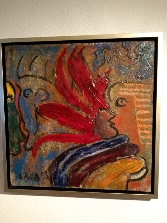 Modern abstract werk van Matt Lamb (1932-2012), Amerikaans-Ierse schilder. kopen? Bied vanaf 950!