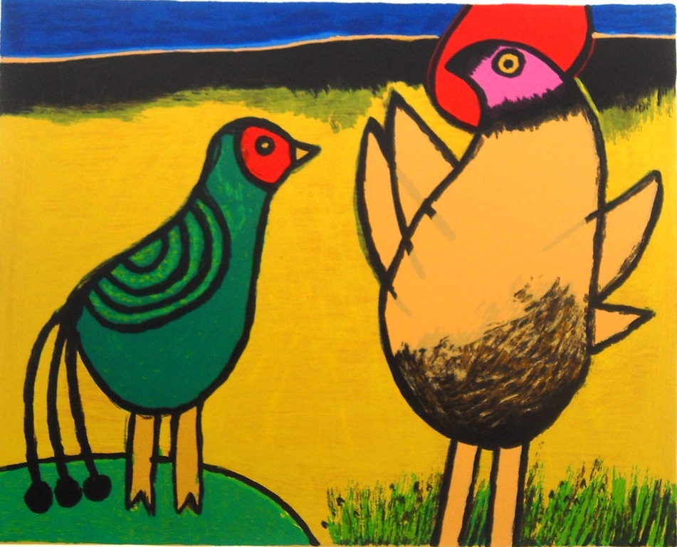 Corneille : vogels in geel en groen kopen? Bied vanaf 135!